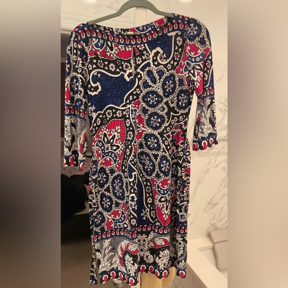 Donna Morgan paisley dress sz 4